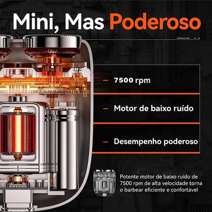 Mini Barbeador Pocket Pro Compacto