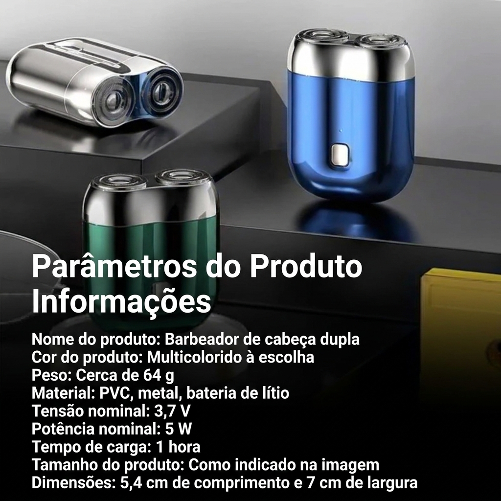 Mini Barbeador Pocket Pro Compacto