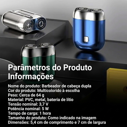 Mini Barbeador Pocket Pro Compacto