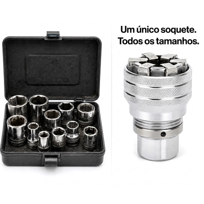 Chave de Encaixe Universal 10–19 mm.