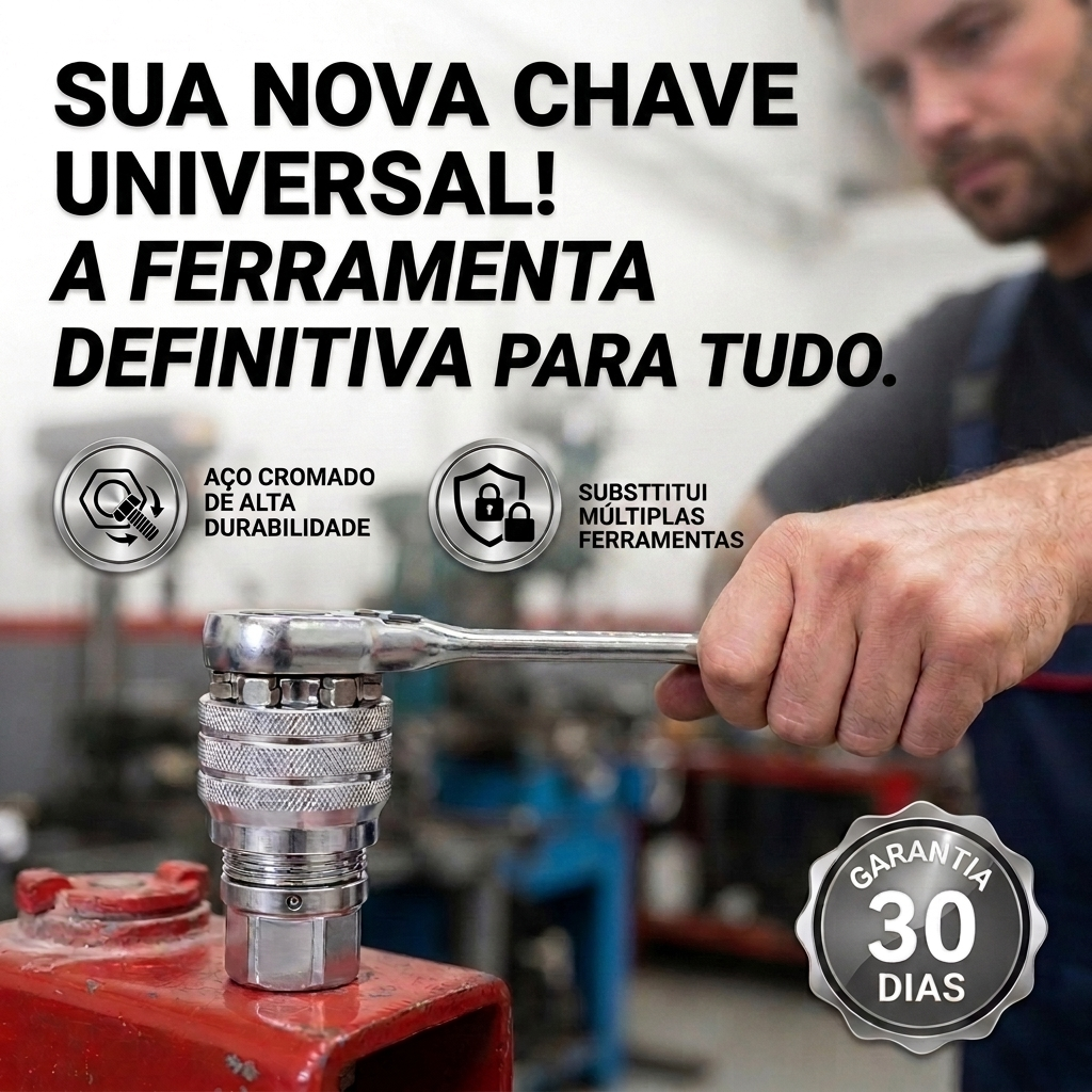 Chave de Encaixe Universal 10–19 mm.